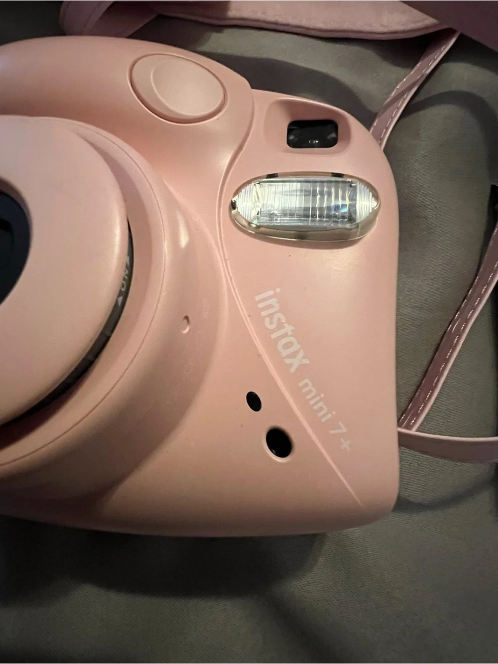 Fujifilm Instax Mini 7+ Instant Camera in Pink with Matching Case and extra film